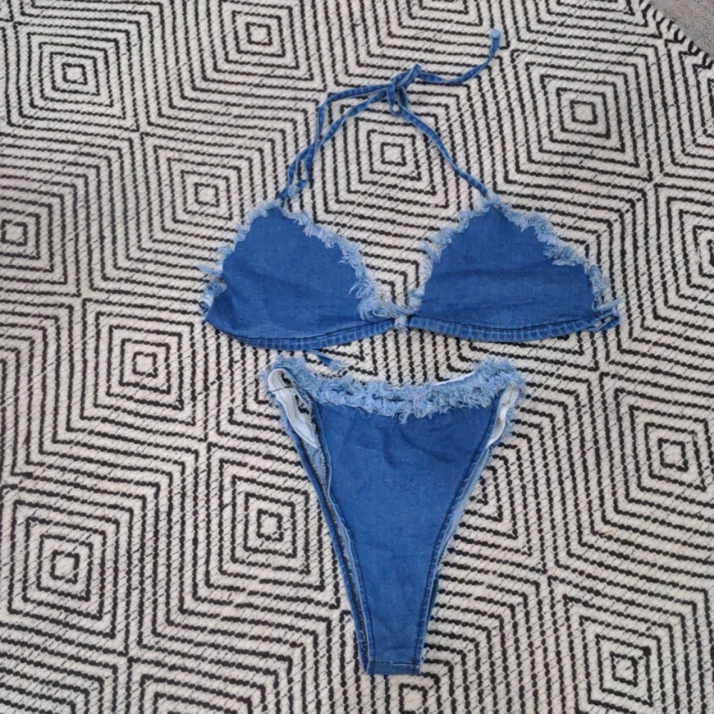 Denim swimsuit